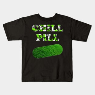 Chill Pill Green Kids T-Shirt